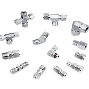 HI-TEK LG1031男性ねじSAE/<span class=keywords><strong>MS</strong></span>定位置式肘316ステンレス鋼ツインフェルールインペリアル油圧チューブ継手CNC - Product Image 6