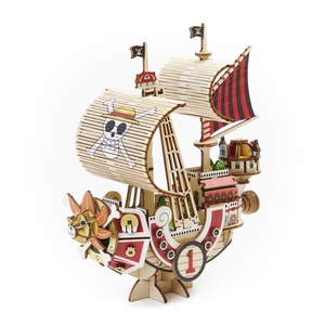 Puzzle en bois <span class=keywords><strong>officiel</strong></span> sous licence One Piece Thousand Sunny, jouet de puzzle 3D en bois pour la vente mondiale - Product Image 2