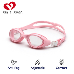 Gafas de natación antivaho Xinyixuan, montura de silicona ajustable, lentes de PC, gafas de natación para adultos, logotipo personalizado disponible. - Product Image 4