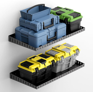 Jh-mech <span class=keywords><strong>2</strong></span>-gói 2ft treo tường kệ Chân đế với phần cứng Heavy Duty thép nhà để xe lưu trữ kệ cho tầng hầm phòng giặt ủi - Product Image 1