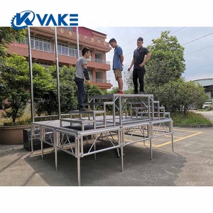 Hệ thống sân khấu hòa nhạc di động 6082-t6 hợp kim nhôm và vật liệu gỗ dán cho các sự kiện và buổi biểu diễn có hoa văn vuông - Product Image 6