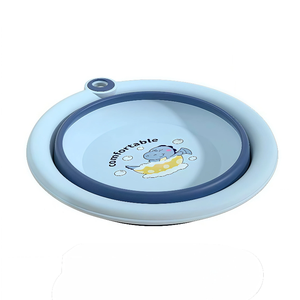 Bassin pliable en PP pour bébé, petit bassin rond en <span class=keywords><strong>plastique</strong></span> pour le lavage du visage et des pieds des nouveau-nés et des tout-petits - Product Image 3