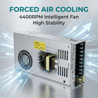Alimentation à découpage 320W 36V de type mince, sortie unique, refroidissement par ventilateur intégré, PFC actif, convertisseur AC/DC pour écran LED industriel