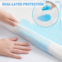 Housse de protection de matelas en textile de maison, respirante, tissu 3D Air, douce, lavable, imperméable