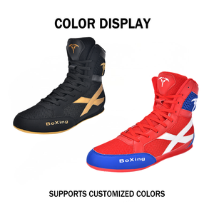 Factory Direct Sales New Black-Gold High-Top Boxing Training <b>Boots</b> Non-Slip Durable Gym-Specific Boxing Shoes - Product Image 2