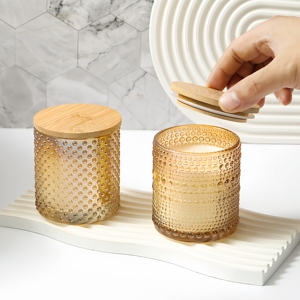 <span class=keywords><strong>Bougie</strong></span> de cire de soja parfumée en verre naturel écologique Bougies parfumées à l'huile essentielle/<span class=keywords><strong>Bougie</strong></span> d'aromathérapie pour la décoration de la maison - Product Image 3