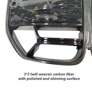 Griglia in fibra di carbonio stile CS per <span class=keywords><strong>BMW</strong></span> <span class=keywords><strong>4</strong></span> <span class=keywords><strong>serie</strong></span> G22 G23 coupé 2021 + senza ACC/ACC griglia paraurti anteriore - Product Image 4