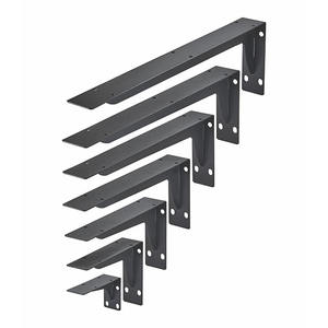 Braket braket dinding logam, besi Floating dekorasi sudut untuk lemari TV furnitur - Product Image 2