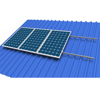 Support de fixation en L pour panneau solaire, système de montage sur toit en alliage d'aluminium pour toiture métallique