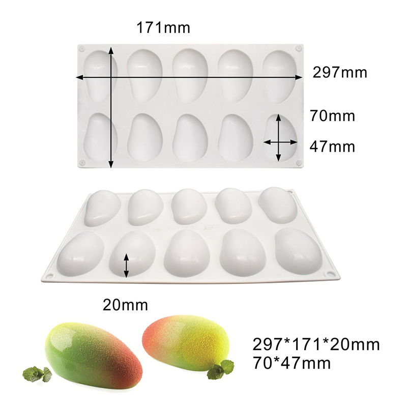 White 10 cavities Mango