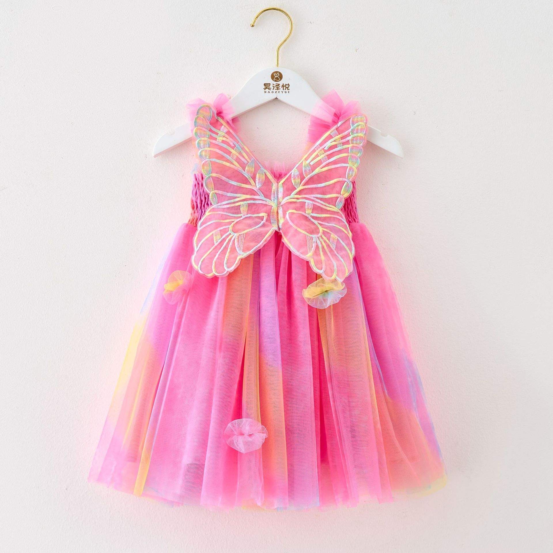 Bambini principessa arcobaleno maglia abito per bambini con