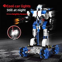 Kit de construction éducatif intelligent avec télécommande par application, programmation par briques, USB, 586 pièces, modèle de construction en plastique ABS