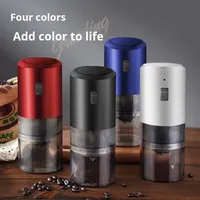 Molinillo Eléctrico Portátil Profesional USB Mini, de Plástico y Acero Inoxidable, con Control Táctil, para Especias, Sal, Pimienta, Espresso, Uso Doméstico