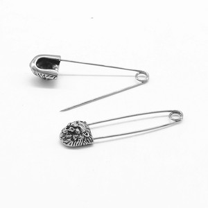 yunnique Animal <b>Earrings</b> Lion Head Titanium Steel Unisex Party Fashion Jewelry Studs - Product Image 4