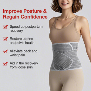 Cinturones postnatales para mujer, aglutinante Abdominal de fibra de bambú perfecto para moldear la cintura posparto, ofrece soporte transpirable y comodidad - Product Image 3