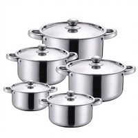 Ensemble de 10 casseroles et marmites en acier inoxydable, compatibles induction, style chinois, pour cuisson vapeur et soupes