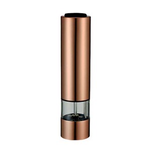 Molinillo de pimienta eléctrico portátil de acero inoxidable Mg705c, herramienta de cocina con botón pulsador que funciona con batería para moler condimentos - Product Image 2