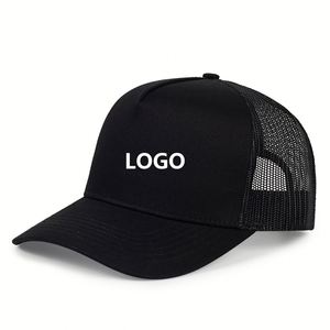 Gorra de béisbol trucker de malla con visera curva de 7 paneles, con logotipo personalizado, unisex, de moda, para verano, para exteriores, con diseño 3D informal, venta al por mayor de fábrica - Product Image 1