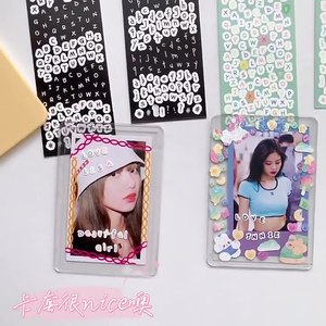INS kore kırtasiye fotocard Deco çıkartmalar sevimli harfler süslemeleri DIY malzeme alfabe çıkartmaları Goo kart sticker - Product Image 2