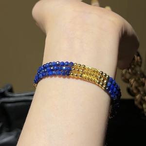 Pendentifs en <span class=keywords><strong>Lapis</strong></span> <span class=keywords><strong>Lazuli</strong></span> Naturel pour Collier, Bracelets Perlés en Argent Sterling S925 avec Breloques, Bijoux en Cristal - Product Image 4