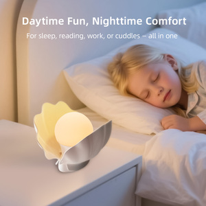 Lámpara de Noche de Concha de <span class=keywords><strong>Perla</strong></span> al por Mayor, Lámpara Ambiental RGB de 7 Colores, Luz Decorativa 2 en 1 para Mesita de Noche, Luz Ambiental para Hogar y Hotel de Lujo - Product Image 5
