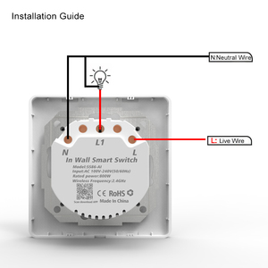 Interrupteur mural intelligent Wifi Zigbee avec bouton, micrologiciel Tasmota Flash pour chipset <span class=keywords><strong>Espressif</strong></span> <span class=keywords><strong>ESP8266</strong></span> ESP32, interrupteur lumineux intelligent personnalisé Tooya - Product Image 5
