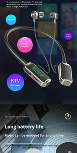 Écouteurs sans fil Bluetooth multifonctionnels à affichage numérique pour le sport, les jeux et le divertissement - Product Image 6