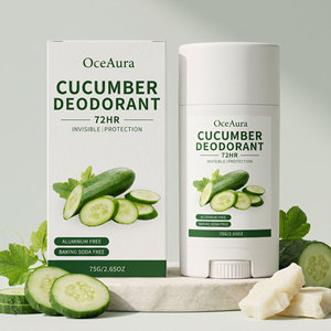 Desodorante en Barra Unisex Cucumber para Adultos, 75g, Protección de 72 Horas, Sin Aluminio ni Bicarbonato de Sodio - Product Image 2