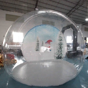 Lớn Rõ Ràng PVC Inflatable Quả Cầu Tuyết Ảnh Gian Hàng Cho Giáng Sinh Trang Trí - Product Image 4