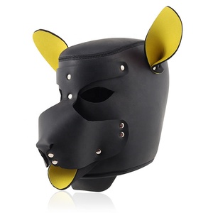 Máscara para la cabeza completa para perro de juego de rol, Cosplay sexual, capucha fetiche para mascotas - Product Image 4