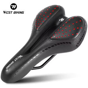 <span class=keywords><strong>Selle</strong></span> <span class=keywords><strong>de</strong></span> vélo WEST BIKING imperméable, coussin souple, amortissement rapide, siège ergonomique, cuir respirant professionnel - Product Image 1