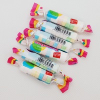 Aangepaste verpakking feestelijke lolly's met diverse fruit smaken, hartvormige lolly's, Valentijnsdag lolly's cadeau