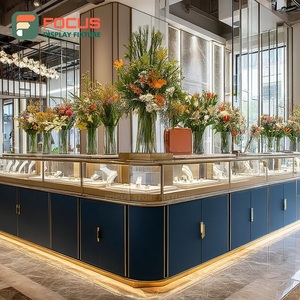 Custom Jewelry Showroom Jewelry Display Case Polished Surface Commercial Store Display Cabinet - Product Image 4