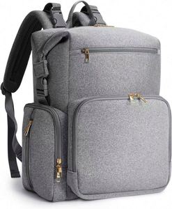 Mochila Pañalera con Cambiador Gratis, Bolsa de Maternidad Grande para Bebé Recién Nacido, Bolso de Viaje con Bolsillos Térmicos - Product Image 5