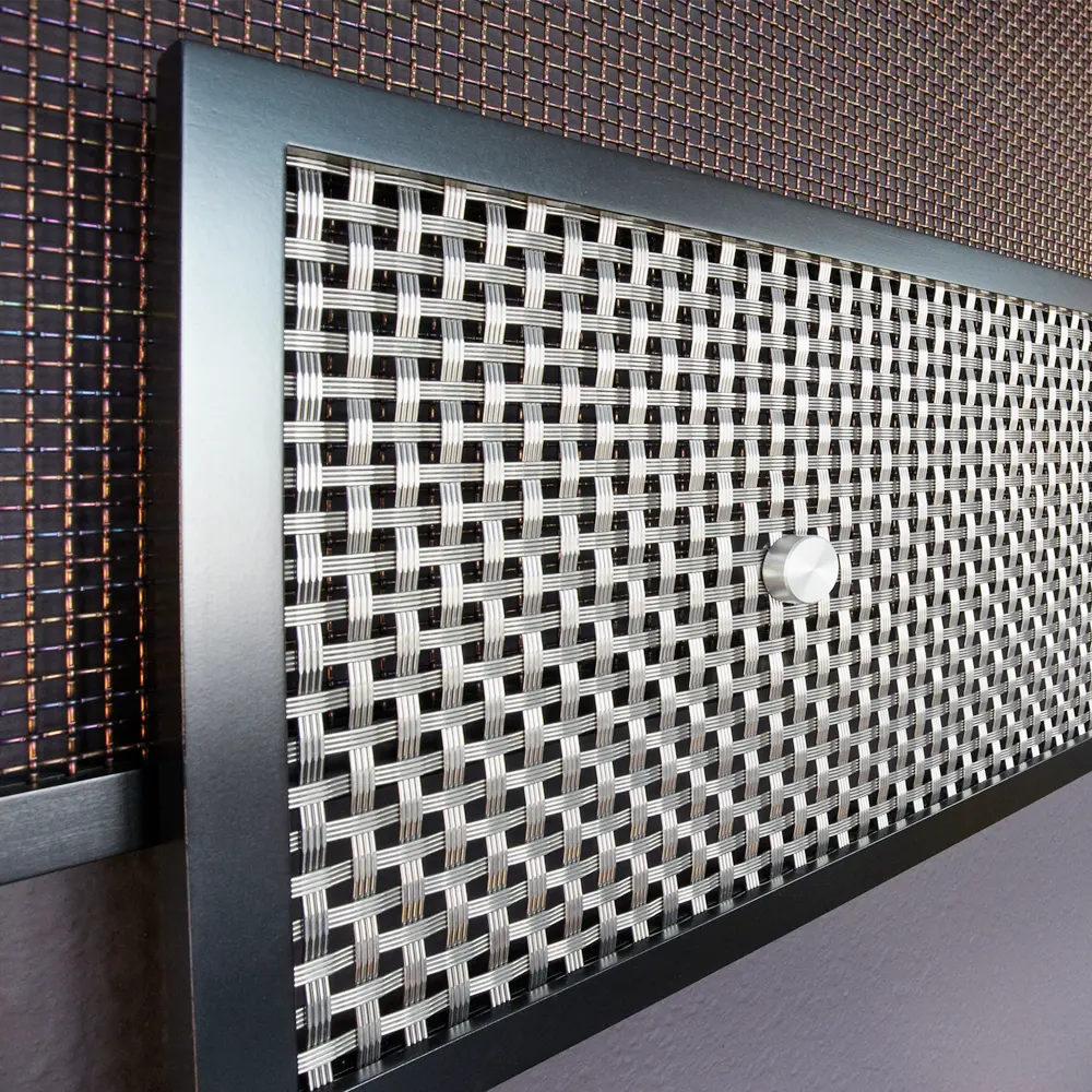 Ev dekorasyon için 2024 yeni paslanmaz çelik dekoratif dokuma tel örgü dokuma ekran kıvrımlı tel örgü
