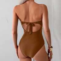 Maillot de bain une pièce monokini sexy pour femme avec anneau métallique découpé, collection 2026 UE/US