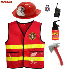 Enfants <span class=keywords><strong>pompier</strong></span> Cosplay petit <span class=keywords><strong>pompier</strong></span> pompiers Costume pour garçon enfant Halloween carnaval fête <span class=keywords><strong>rouge</strong></span> <span class=keywords><strong>pompier</strong></span> Costumes chapeau Kit - Product Image 1
