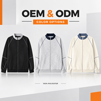 Cardigan Sweatshirt Américain Rétro Sur Mesure et Lourd, Veste Décontractée Ample de Marque Tendance