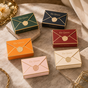 Luxury Envelope Style <b>Paper</b> Gift Box with Custom Logo for Jewelry Candy Wedding Gift Packaging and gift store - Product Image 1