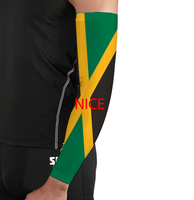 Manchon de bras personnalisé avec drapeau national de la Barbade, manchon de bras élastique pour le cyclisme, la pêche, la randonnée, l'école, le quotidien et les trajets professionnels