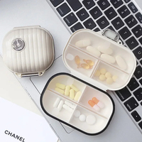 Boîte à médicaments portable à 7 compartiments, rappel de prise de médicaments pour personnes âgées, boîte de rangement pour comprimés, étui à pilules de premiers secours pour l'extérieur