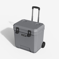 Glacière rigide à roulettes 40L pour garder la glace, le camping, le plastique, la glacière portable pour pique-nique avec poignée