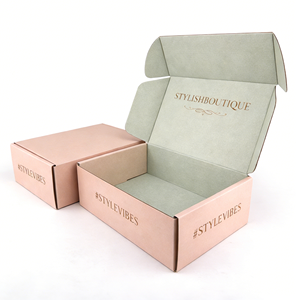 Caja de Envío para Camisetas, Cajas de Embalaje para Comercio Electrónico, Caja de Cartón Corrugado Tipo E con Cierre Automático, Fabricante Personalizado - Product Image 4