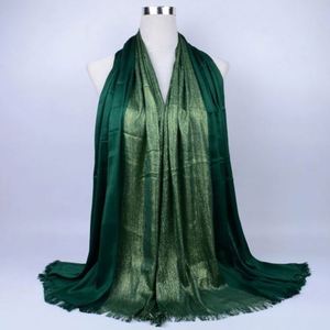 Écharpe longue en viscose scintillante dorée pour femme, idéale pour les activités de plein air – Nouvelle collection printemps, vente chaude - Product Image 1