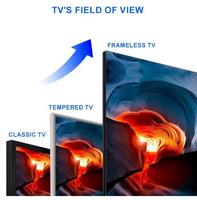 Téléviseur intelligent Android 4K de 85 pouces, tablette LED LCD sans cadre, téléviseur intelligent couleur lumineuse pour hôtel, multifonctionnel, grand format