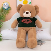 Ours en peluche, jouet pour bébé, poupée, vente en gros, ours en peluche mignon et grand, personnalisé, 70 cm, avec t-shirt