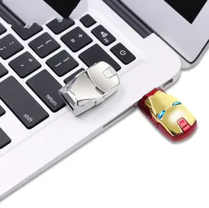 Iron Man Flash Drive USB dengan lampu LED yang terinspirasi oleh Superhero ikonik