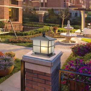 Lámpara Solar de Pilar para Exteriores, Bronce, LED Blanco Cálido 2700K, IP65, Semi Empotrada, Base E27, Pantalla de Vidrio No Removible, Regulable - Product Image 5