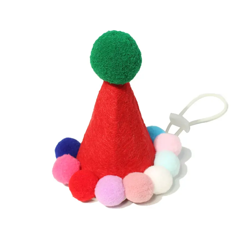 クロスボーダー2024新しいペットクリスマス帽子犬猫ヘアボール頭飾りハロウィーンパーティー用品