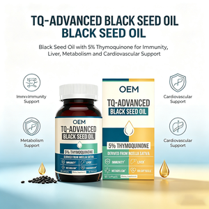 Olio di Semi Neri TQ Advanced 5 Timochinone <span class=keywords><strong>Nigella</strong></span> Sativa Immunità Fegato 60 - Product Image 4